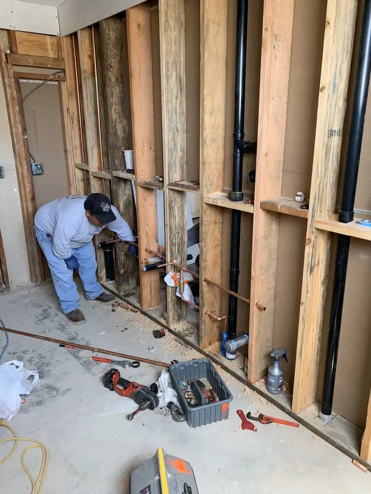 Commercial rough-in plumbing for Water Heater Replacement in West Rockhill